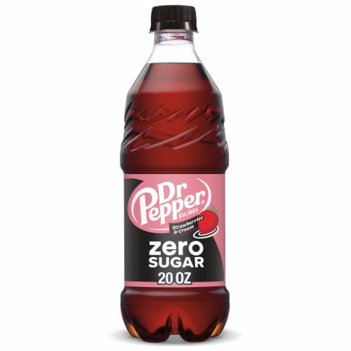 Dr Pepper Strawberries & Cream Zero Sugar Soda - Zero Sugar