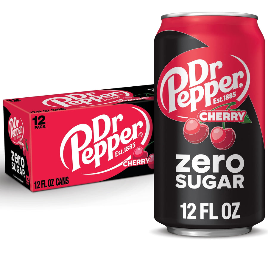 Dr Pepper Cherry Zero Sugar Soda - Chill Sip